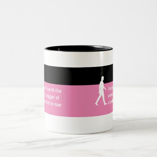 Unbekannter Swagger von mittelalterlichen weißen T Zweifarbige Tasse (Mittel)