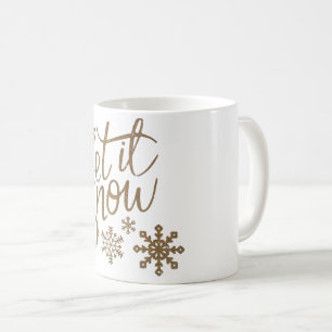 Unbekannter weißer Schnee Kaffeetasse