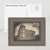 Unbekanntes Gebäude in Talala, OK Postkarte (Vorne/Hinten)