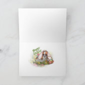 Unbekümmerte Karten König-Charles Ostern (Innenseite)