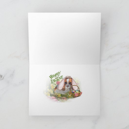 Unbekümmerte Karten König-Charles Ostern (Innenseite)