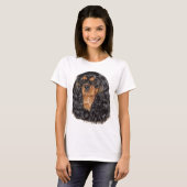 Unbekümmerte König Charles Spanielspitze T-Shirt (Vorne ganz)