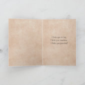 Unbekümmerte Königcharles Feiertagskarte (Innenseite)