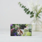 Unbekümmerte Königcharles Spaniel Breede Visitenkarte (Stehend Vorderseite)