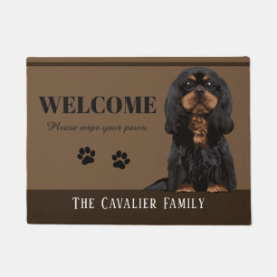Unbekümmerte Königcharles Spaniel-Fußmatte Fußmatte