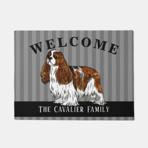 Unbekümmerte Königcharles Spaniel-Fußmatte Fußmatte