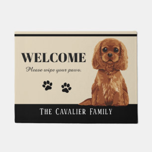 Unbekümmerte Königcharles Spaniel-Fußmatte Fußmatte