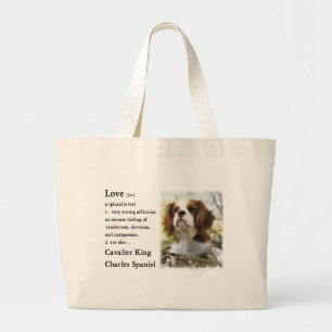 Unbekümmerte Königcharles Spaniel-Geschenke Jumbo Stoffbeutel