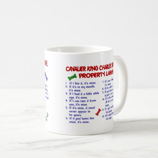 UNBEKÜMMERTE KÖNIGcharles SPANIEL Kaffeetasse (VorderseiteRechts)