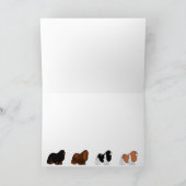 Unbekümmerte Königcharles Spaniel-Kunst Karte (Innenseite)
