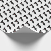 Unbekümmerte Königcharles Spaniel-Liebe Geschenkpapier (Ecke)