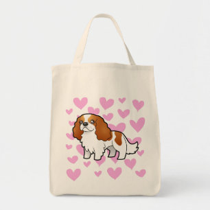 Unbekümmerte Königcharles Spaniel-Liebe Tragetasche