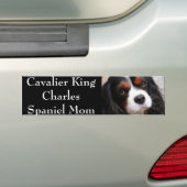 Unbekümmerte Königcharles Spaniel-Mama Autoaufkleber (Auf Auto)
