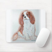 Unbekümmerte Königcharles Spaniel-Mausunterlage Mousepad (Mit Mouse)