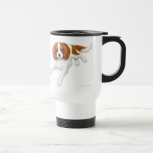 Unbekümmerte Königcharles Spaniel-Reise-Tasse Reisebecher