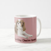 Unbekümmerte Königcharles Spaniel-Tasse Kaffeetasse (VorderseiteRechts)