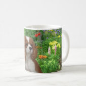 Unbekümmerte Königcharles Spaniel-Tasse Kaffeetasse (VorderseiteRechts)