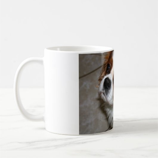 Unbekümmerte Königcharles Spaniel-Tasse Kaffeetasse (Links)