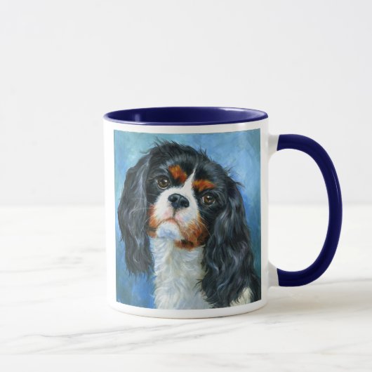 Unbekümmerte Königcharles Spaniel-Tasse Tasse (Rechts)