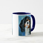 Unbekümmerte Königcharles Spaniel-Tasse Tasse (VorderseiteRechts)