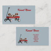 Unbekümmerte Visitenkarte König-CharlesSpaniel (Vorne/Hinten)