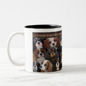 Unbekümmerter König Charles Mug Zweifarbige Tasse (Links)
