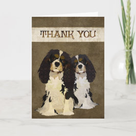 Unbekümmerter König Dogs Thank You Card Dankeskarte