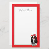 Unbekümmerter Königcharles Spaniel | addieren Briefpapier (Vorne/Hinten)