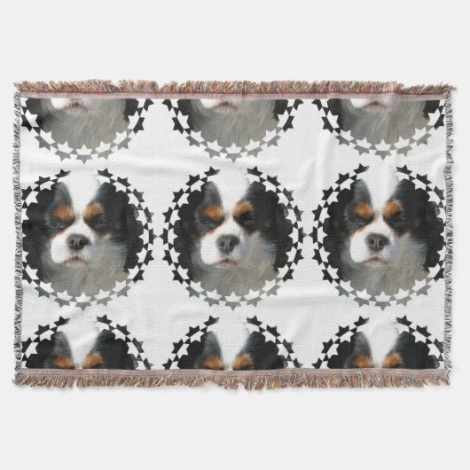 Unbekümmerter Königcharles Spaniel Decke (Vorderseite)
