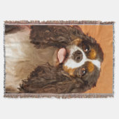 Unbekümmerter Königcharles Spaniel Decke (Vorderseite)