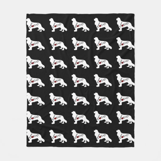 Unbekümmerter Königcharles Spaniel Fleecedecke (Vorderseite)