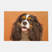 Unbekümmerter Königcharles Spaniel Fußmatte (Vorderseite)
