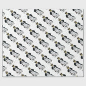 Unbekümmerter Königcharles Spaniel Geschenkpapier (Flach)