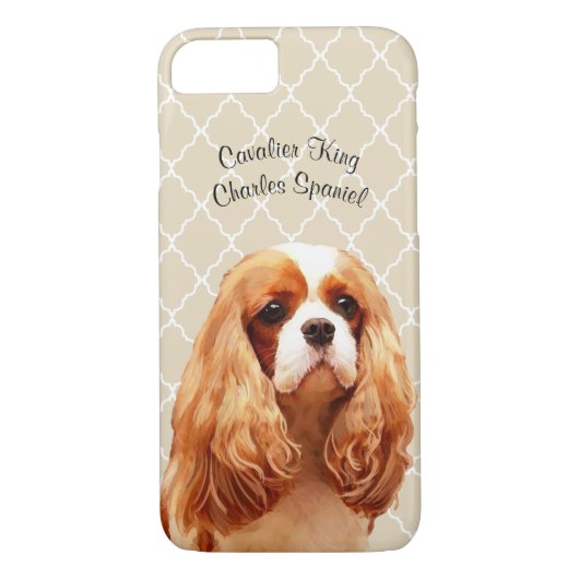 Unbekümmerter Königcharles Spaniel-Handy-Fall Case-Mate iPhone Hülle (Rückseite)