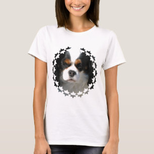 Unbekümmerter Königcharles Spaniel-Hundedamen-T T-Shirt