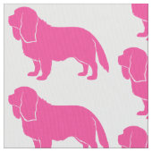 Unbekümmerter Königcharles Spaniel in der Stoff (Nahaufnahme)