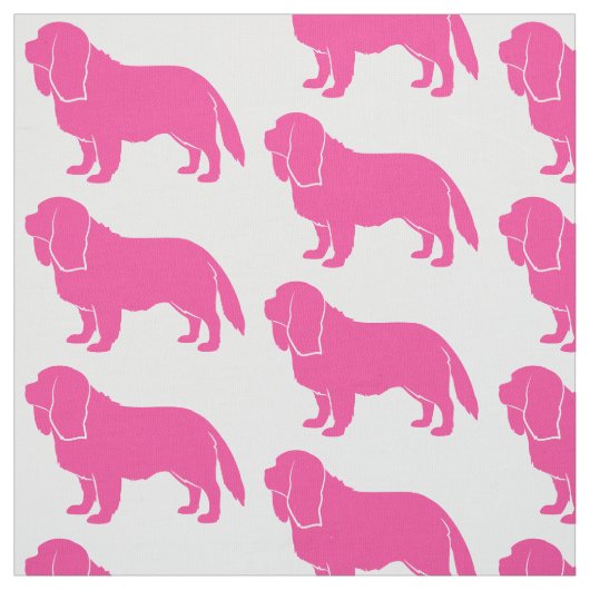 Unbekümmerter Königcharles Spaniel in der Stoff (Muster)