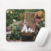 Unbekümmerter Königcharles Spaniel Mousepad (Mit Mouse)