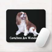 Unbekümmerter Königcharles Spaniel Mousepad (Mit Mouse)