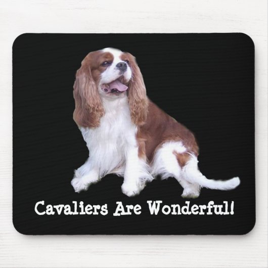 Unbekümmerter Königcharles Spaniel Mousepad (Vorne)