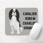 Unbekümmerter Königcharles Spaniel Mousepad (Mit Mouse)