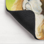 "Unbekümmerter Königcharles Spaniel-" Mousepad (Ecke)