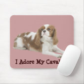 Unbekümmerter Königcharles Spaniel Mousepad (Mit Mouse)