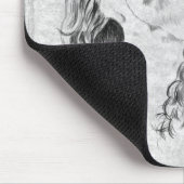 Unbekümmerter Königcharles Spaniel Mousepad (Ecke)