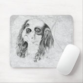 Unbekümmerter Königcharles Spaniel Mousepad (Mit Mouse)