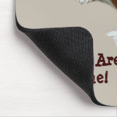 Unbekümmerter Königcharles Spaniel Mousepad (Ecke)