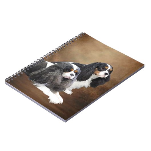 Unbekümmerter Königcharles Spaniel Notizblock (Linke Seite)