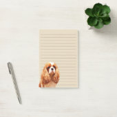 Unbekümmerter Königcharles Spaniel Post-it Klebezettel (Büro)