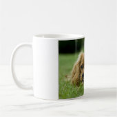 Unbekümmerter Königcharles Spaniel-Rubin Kaffeetasse (Links)
