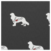 Unbekümmerter Königcharles Spaniel Stoff (Nahaufnahme)